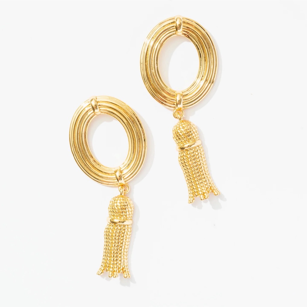 Frasier Sterling Rodeo Earrings In Gold 45$